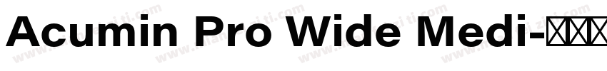 Acumin Pro Wide Medi字体转换